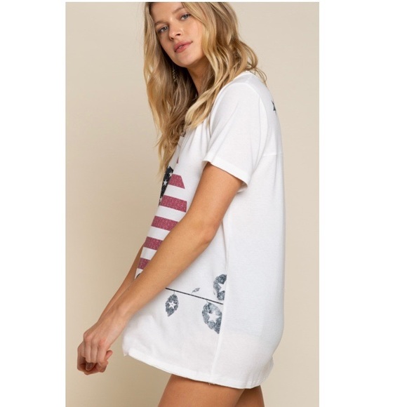 NWT POL American Flag Tee Shirt - Picture 4 of 9